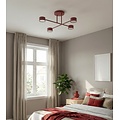 Emibig Emibig HALO 4 BURGUNDY - Modern ceiling lamp for stylish lighting