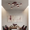 Emibig Emibig HALO 6 BURGUNDY - Lámpara de techo moderna para una iluminación elegante