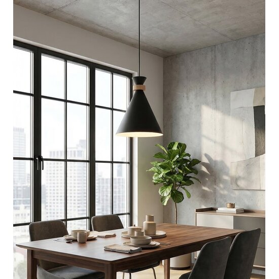Emibig Emibig ZERO 1 BLACK - Moderne Scandinavische hanglamp voor elke ruimte