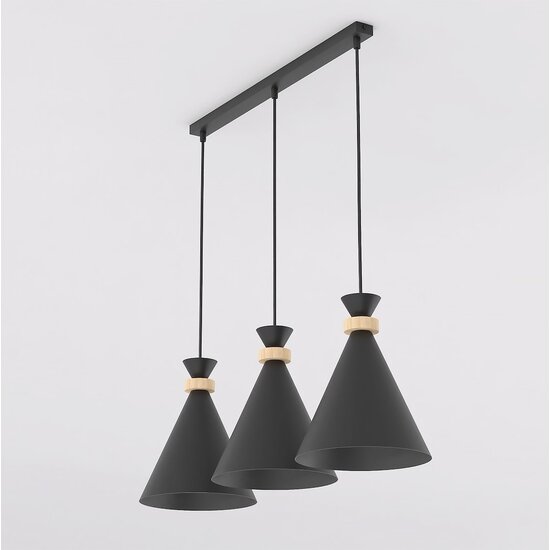 Emibig Emibig ZERO 3 BLACK - Skandinavische Pendelleuchte für jeden Raum
