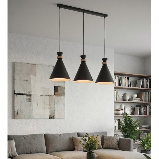 Emibig Emibig ZERO 3 BLACK - Scandinavian pendant lamp for any space