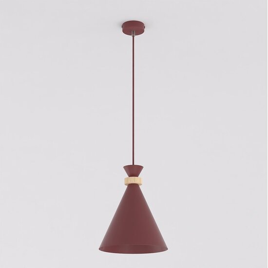 Emibig Emibig ZERO 1 BURGUNDY - Scandinavische hanglamp voor een sfeervolle ambiance