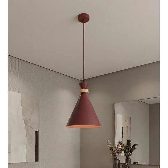 Emibig Emibig ZERO 1 BURGUNDY - Scandinavian pendant lamp for a cozy atmosphere