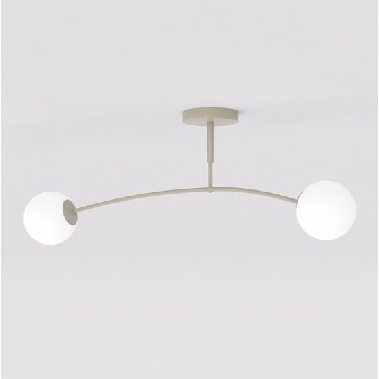 Emibig Emibig PREGOS 2 MOKKA OPAL - Moderne Deckenlampe für stilvolle Beleuchtung