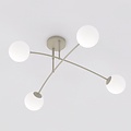 Emibig Emibig PREGOS 4 MOKKA OPAL - Moderne plafondlamp voor sfeervolle verlichting