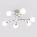 Emibig PREGOS 6 MOKKA OPAL - Modern ceiling lamp for stylish lighting