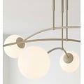 Emibig PREGOS 6 MOKKA OPAL - Moderne plafondlamp voor sfeervolle verlichting