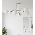 Emibig PREGOS 6 MOKKA OPAL - Moderne plafondlamp voor sfeervolle verlichting
