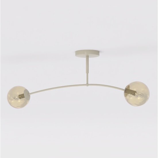 Emibig Emibig PREGOS 2 MOKKA MIODOWY - Modern ceiling lamp for cozy lighting