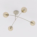 Emibig Emibig PREGOS 4 MOKKA MIODOWY - Modern ceiling lamp for cozy lighting