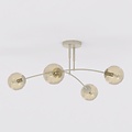 Emibig Emibig PREGOS 4 MOKKA MIODOWY - Lampe de plafond moderne pour un éclairage chaleureux
