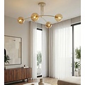 Emibig Emibig PREGOS 4 MOKKA MIODOWY - Moderne plafondlamp voor sfeervolle verlichting