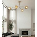 Emibig Emibig PREGOS 4 MOKKA MIODOWY - Moderne plafondlamp voor sfeervolle verlichting