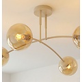 Emibig Emibig PREGOS 4 MOKKA MIODOWY - Lampe de plafond moderne pour un éclairage chaleureux