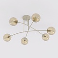Emibig PREGOS 6 MOKKA MIODOWY - Modern ceiling lamp for cozy lighting