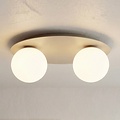 Emibig Emibig SOLAR 2 MOKKA OPAL - Moderne plafondlamp voor sfeervolle verlichting
