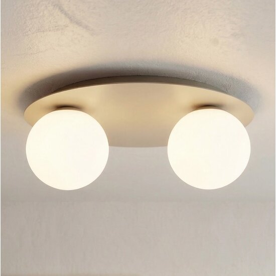 Emibig Emibig SOLAR 2 MOKKA OPAL - Moderne plafondlamp voor sfeervolle verlichting