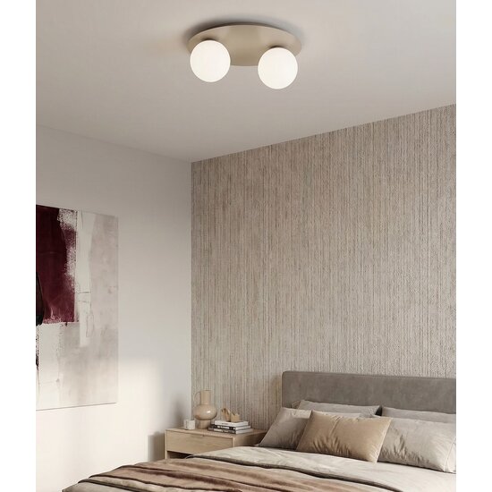 Emibig Emibig SOLAR 2 MOKKA OPAL - Modern ceiling lamp for stylish lighting