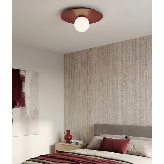 Emibig SOLAR 1 BURGUNDY OPAL - Moderne Deckenlampe für stilvolle Beleuchtung