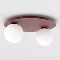 Emibig Emibig SOLAR 2 BURGUNDY OPAL - Modern ceiling lamp for stylish lighting