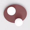 Emibig Emibig SOLAR 2 BURGUNDY OPAL - Moderne plafondlamp voor sfeervolle verlichting