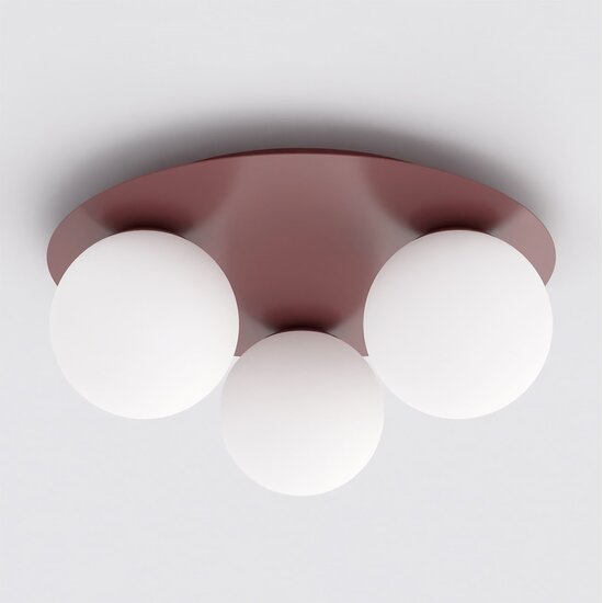 Emibig SOLAR 3 BURGUNDY OPAL - Modern ceiling lamp for stylish lighting