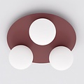 Emibig SOLAR 3 BURGUNDY OPAL - Lampe de plafond moderne pour un éclairage élégant