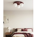 Emibig SOLAR 3 BURGUNDY OPAL - Lampe de plafond moderne pour un éclairage élégant