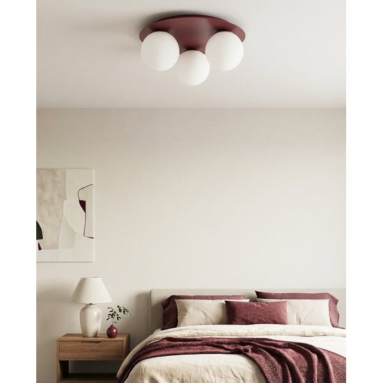 Emibig SOLAR 3 BURGUNDY OPAL - Lampe de plafond moderne pour un éclairage élégant