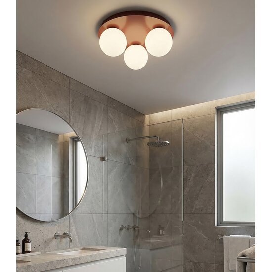 Emibig SOLAR 3 BURGUNDY OPAL - Lámpara de techo moderna para una iluminación elegante