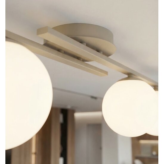 Emibig KAIRO 3 MOKKA OPAL - Moderne Deckenlampe für stilvolle Beleuchtung