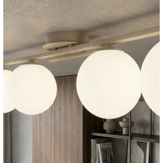 Emibig KAIRO 4 MOKKA OPAL - Modern ceiling lamp for stylish lighting
