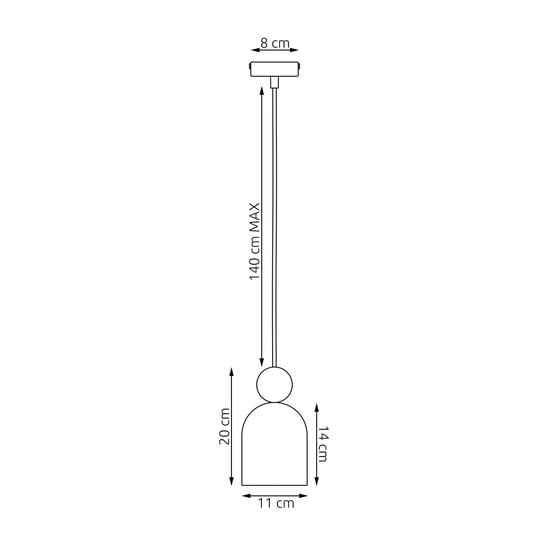 Emibig Emibig MESI 1 BLACK - Lampe suspendue scandinave élégante pour tous les espaces