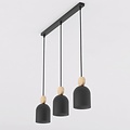 Emibig Emibig MESI 3 BLACK - Élégante lampe suspendue scandinave pour tous les espaces