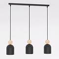 Emibig Emibig MESI 3 BLACK - Élégante lampe suspendue scandinave pour tous les espaces