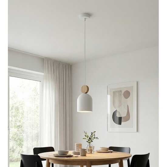 Emibig Emibig MESI 1 WHITE - Scandinavische hanglamp voor elke ruimte