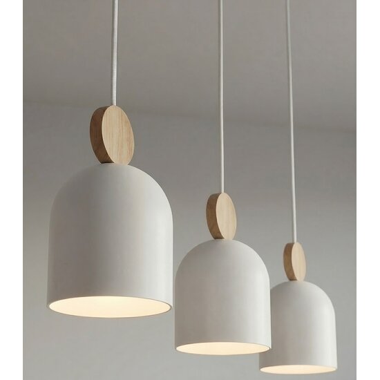 Emibig Emibig MESI 3 WHITE - Scandinavian pendant lamp for any space
