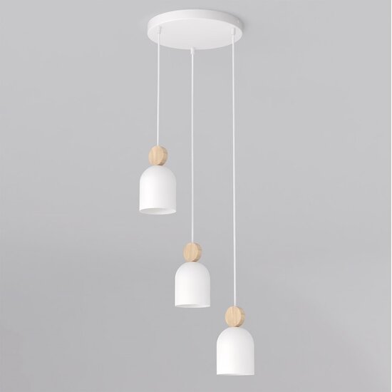 Emibig Emibig MESI 3 WH PREMIUM - Lámpara colgante escandinava para cualquier espacio