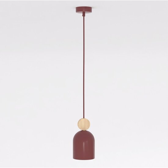Emibig Emibig MESI 1 BURGUNDY - Scandinavian pendant lamp for any space