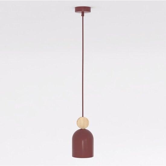 Emibig Emibig MESI 1 BURGUNDY - Skandinavische Pendelleuchte für jeden Raum