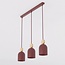 Emibig Emibig MESI 3 BURGUNDY - Scandinavian pendant lamp for cozy lighting
