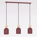 Emibig Emibig MESI 3 BURGUNDY - Lámpara colgante escandinava para una iluminación acogedora