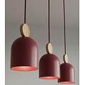 Emibig Emibig MESI 3 BURGUNDY - Scandinavian pendant lamp for cozy lighting