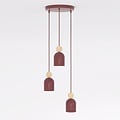 Emibig Emibig MESI 3PREM BURGUNDY - Lámpara colgante escandinava para una iluminación acogedora