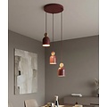 Emibig Emibig MESI 3PREM BURGUNDY - Lampe suspendue scandinave pour une ambiance chaleureuse