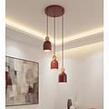 Emibig Emibig MESI 3PREM BURGUNDY - Lámpara colgante escandinava para una iluminación acogedora