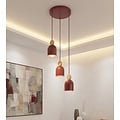 Emibig Emibig MESI 3PREM BURGUNDY - Lampe suspendue scandinave pour une ambiance chaleureuse