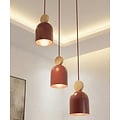 Emibig Emibig MESI 3PREM BURGUNDY - Scandinavische hanglamp voor sfeervolle verlichting