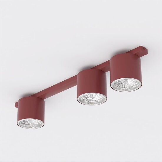 Emibig Emibig NANO 3 BURGUNDY - Lámpara de techo minimalista para un estilo elegante
