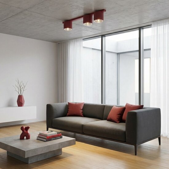 Emibig Emibig NANO 3 BURGUNDY - Minimalistische Deckenlampe für einen stilvollen Look